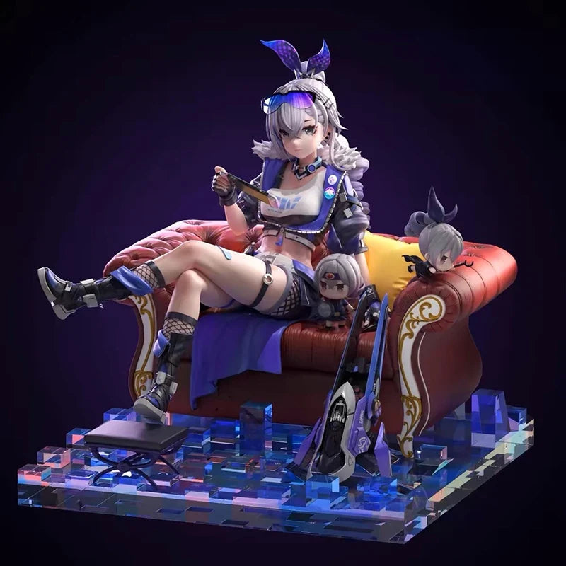 23cm Hakimi Studio Hanser Silver Wolf Action Figures Silver Wolf Figures Honkai: Star Rail Anime PVC Collection Model Toys Gifts