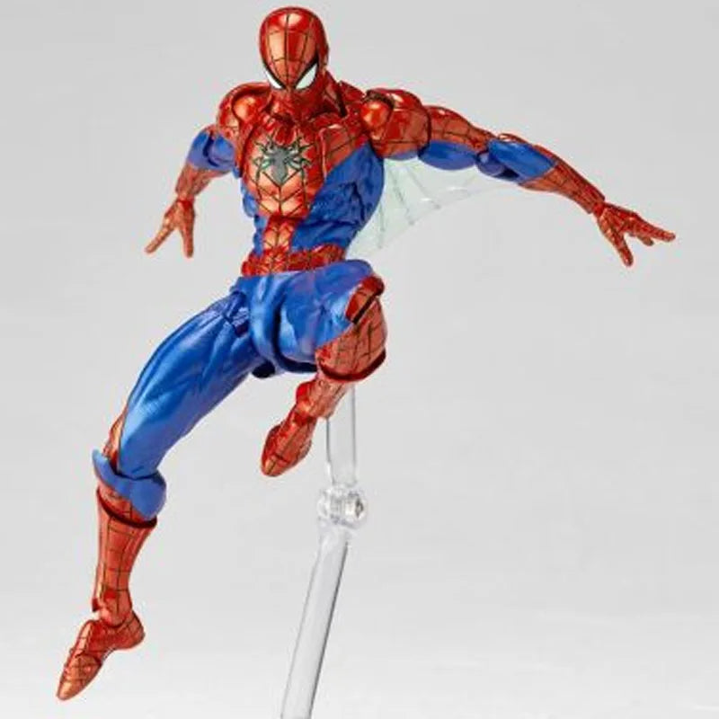 KAIYODO Original REVOLTECH Amazing Yamaguchi Spider - Man Ver.2.0 Anime Action Figure Assembly Model Toys  Model Gifts for Boys