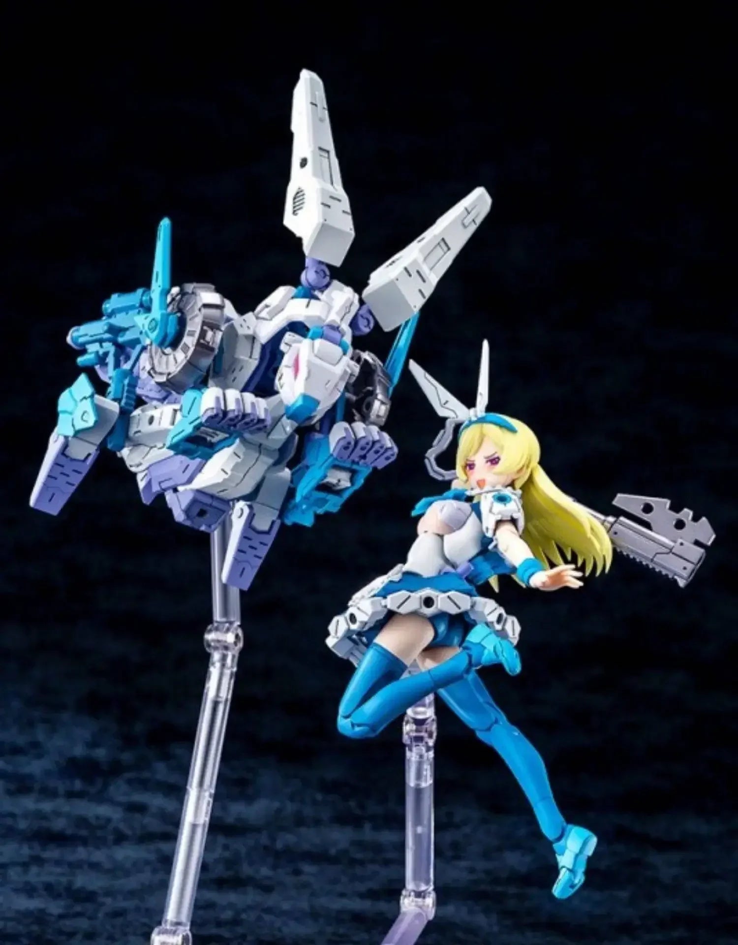 Kotobukiya Original Genuine Assembly Model KP615 Megami Device 18 Chaos & Pretty Alice Rabbit Mech Mobile Suit Girl Anime Figure
