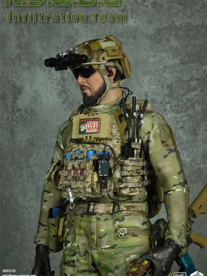 EASY&SIMPLE ES 26051S 1/6 Scale N.S.W.D.G Infiltration Team Sealteam Full Set 12" Action Figure Model Toys For Fans Collection