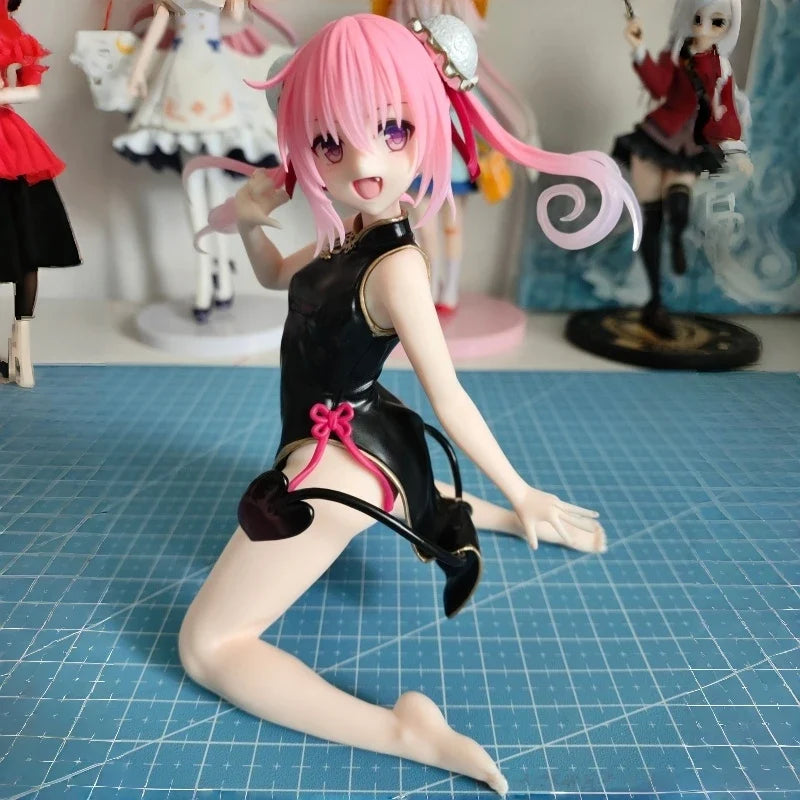 In Stock Taito Original Genuine To Love-Ru Darkness Desktop Cute Figure Nana Astar Deviluke Chinese Dress 13cm Model Toy Figures