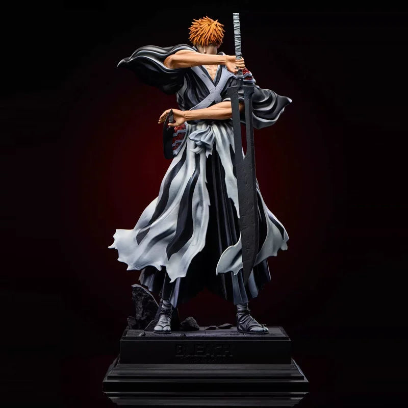 35 cm Bleach Dual Klingen Ichigo Kurosaki Figur Tausendjähriger Blutkrieg Anime Statue Desktop Ornament Sammelmodell Spielzeug Jungen Geschenk