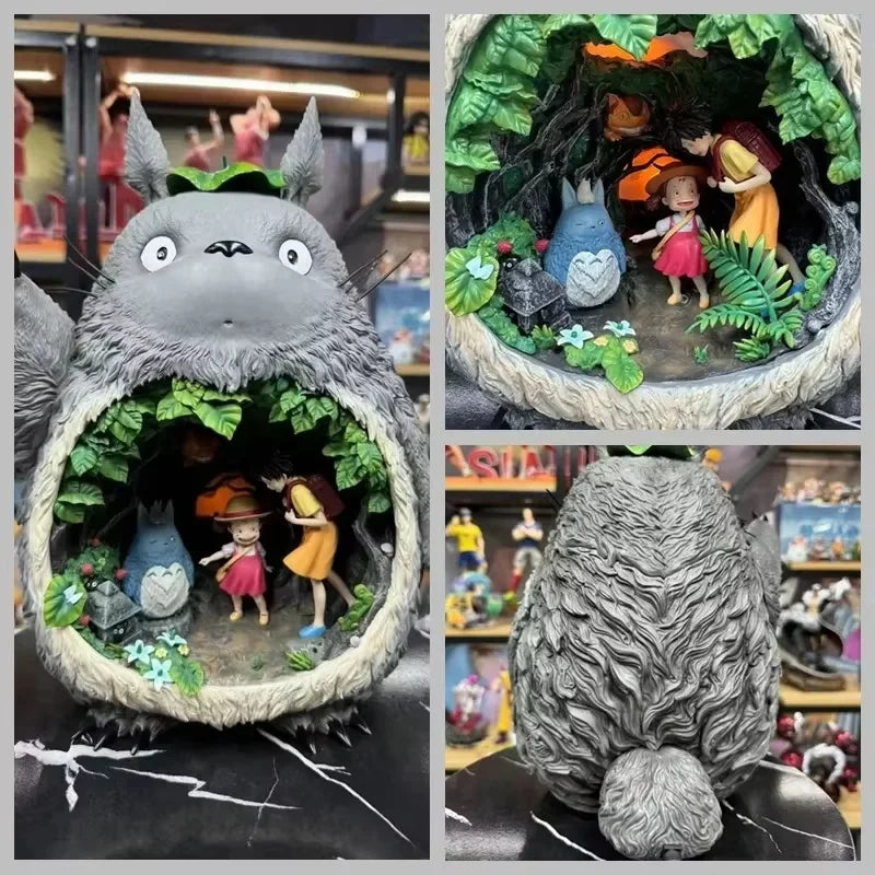 Cartoon Dragon Cat Action Figure Japanese Anime Character Model Room Living Room Home Decoration Kawaii Desktop Figurine Gifts
