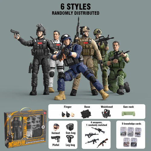 1:9 Soldier Model Toy 15 Joints Movable Free Action Figure Blind Box Decoration Boy Military War PVC Doll Children's Gift Xmas