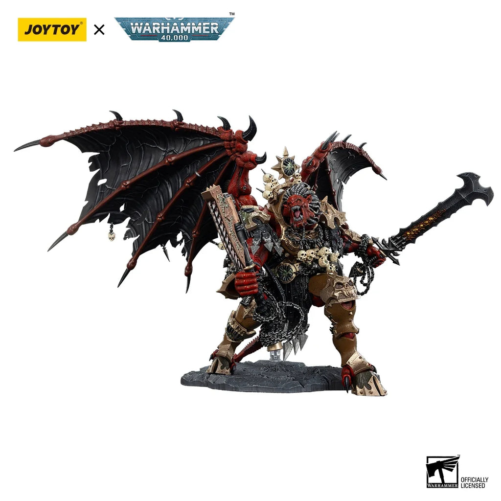 JOYTOY Warhammer 40K 1/18 World Eaters Angron Daemon Primarch of Khorne 38cm Action Figure Mini Soldier Model For Collection