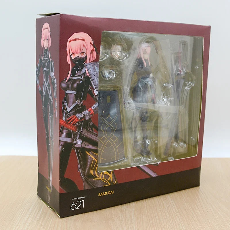 #621 Figma FALSLANDER Samurai Anime Girl Figure Lanze Reiter/Ronin/Hemet Nethel Action Figure Collectible Model Doll Toys 15cm