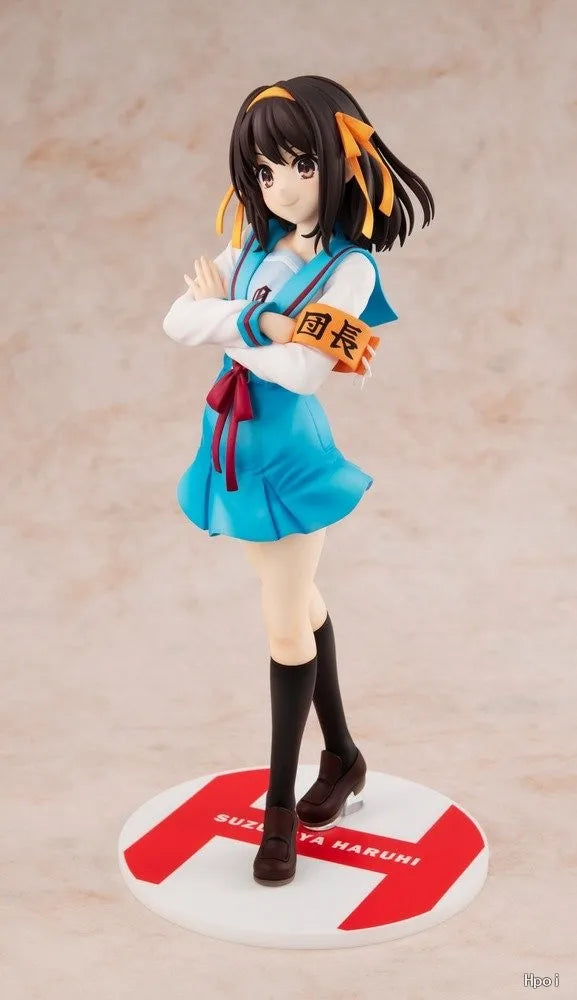 In Stock Original KADOKAWA The Melancholy of Haruhi Suzumiya 1/7 23cm Figure Toys Ornaments Cute