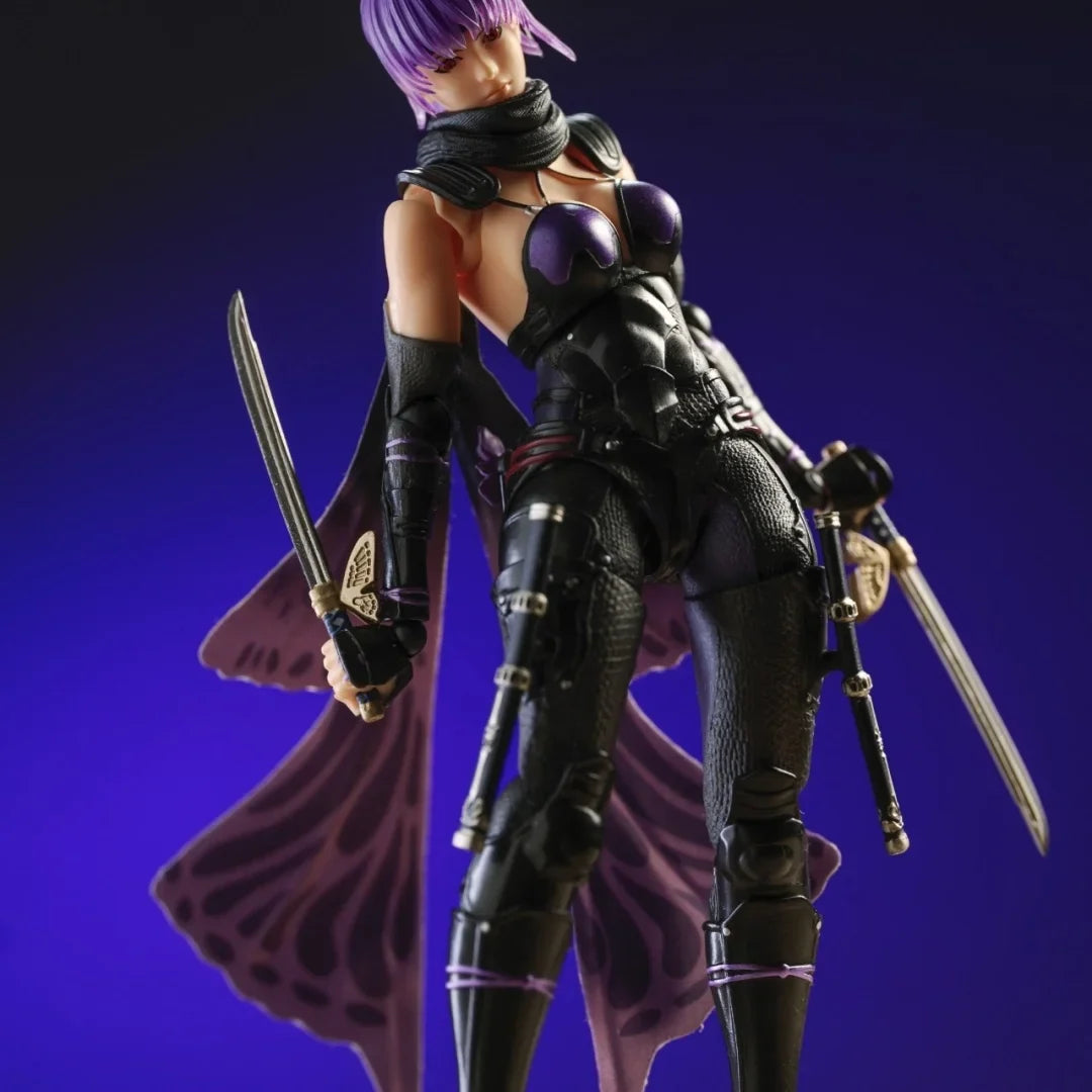 NINJA GAIDEN Shf Anime Handmade clothes Ayane Piling is installed on the cloak Built In Iron Wire Is Suitable for 1/12 Toy
