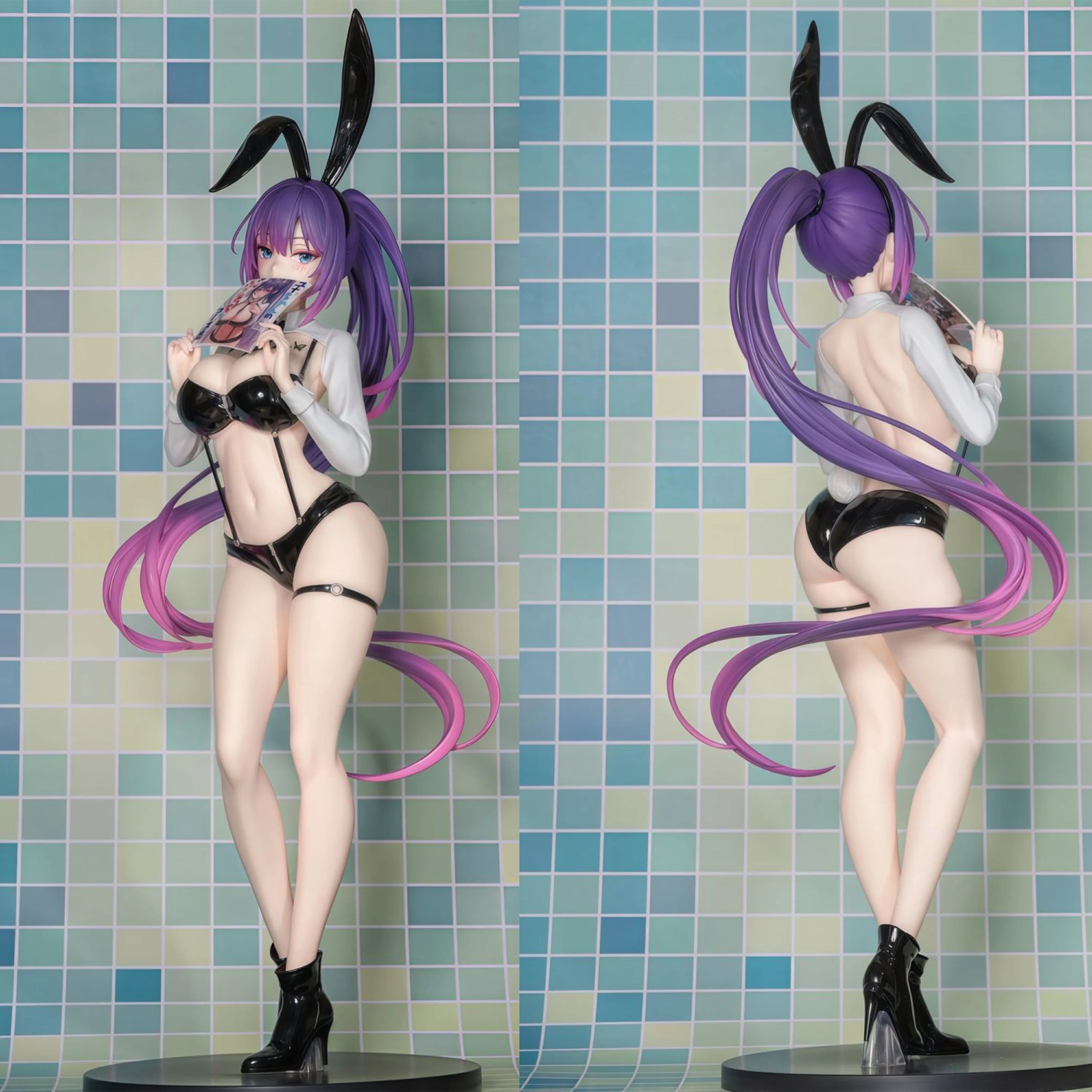 Office Yuna Figure Sexy Girl Anime Figurine Pvc Bunny Girl Statue Model Doll Room Ornament Collection Toys Christmas Gifts
