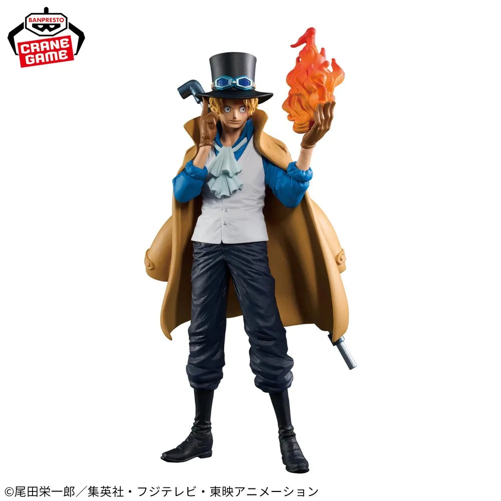 In Stock Bandai Original Genuine Banpresto Anime One Piece King of Artist Sabo 23cm Collections Model Toy Figures Birthday Gift