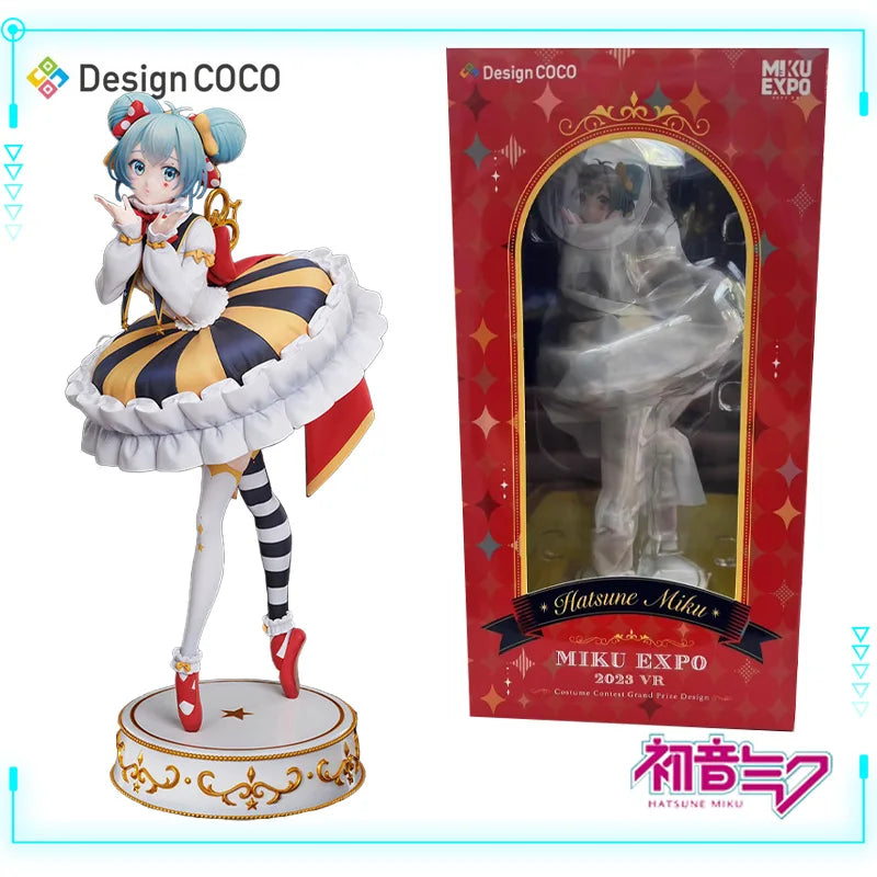 Design Coco Original Genuine Vocaloid Piapro Characters Hatsune Miku 1/7 Miku Expo 2023 VR Toy Box 24.4cm Model Toy Figures Gift