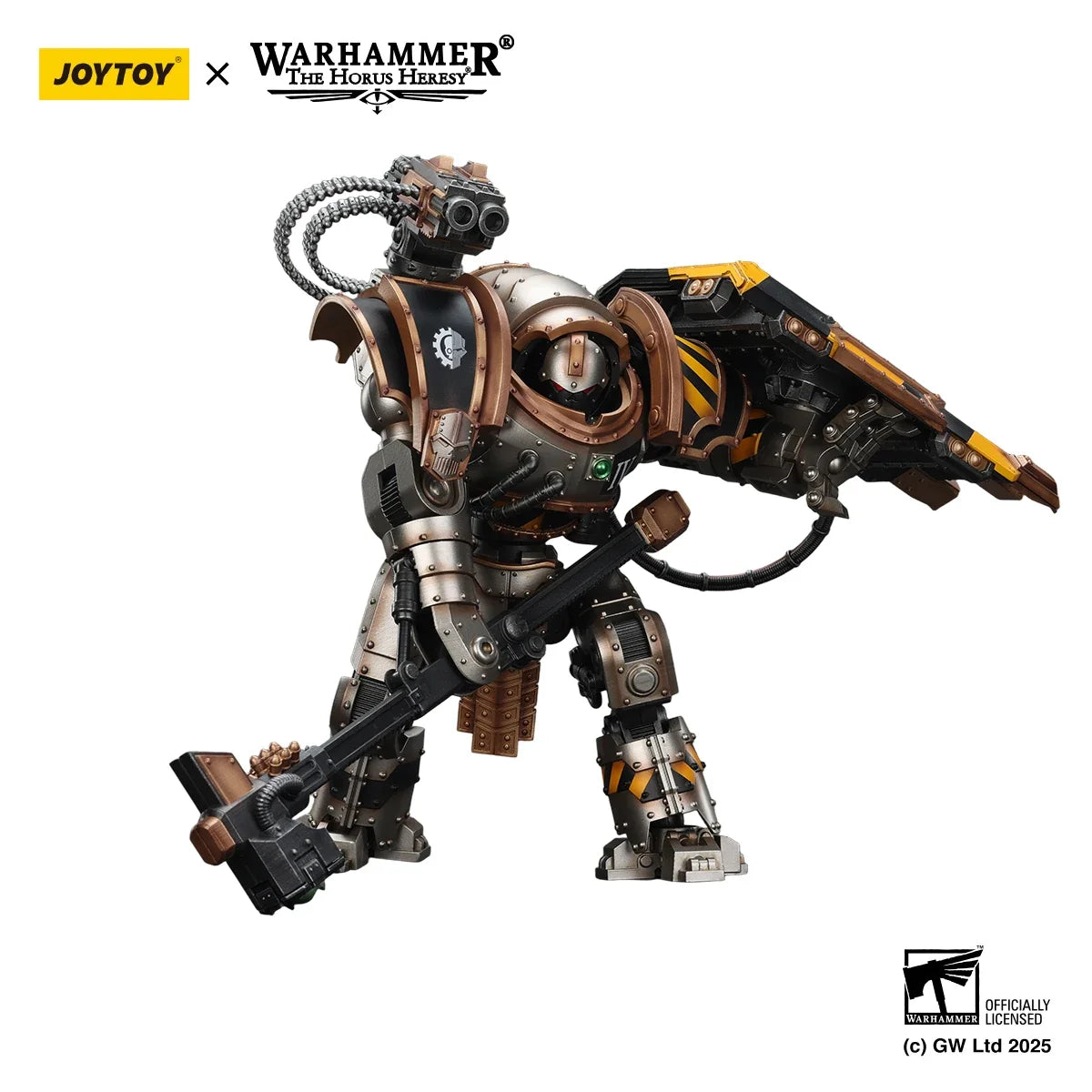 JOYTOY Warhammer Action Figures Iron Warriors Iron Circle Domitar-Ferrum Class Battle-automata  with Karceri Battle Shield