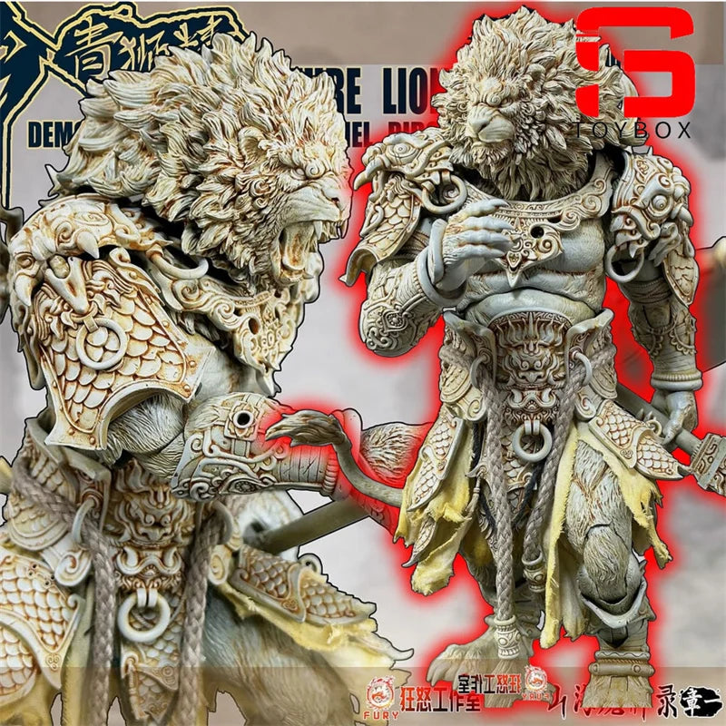 Fury Toys 1/12 Collectible Figure Demon Force Lion Camel Ridge Azure Lion Full Set Model 24CM Action Figure Body Toys