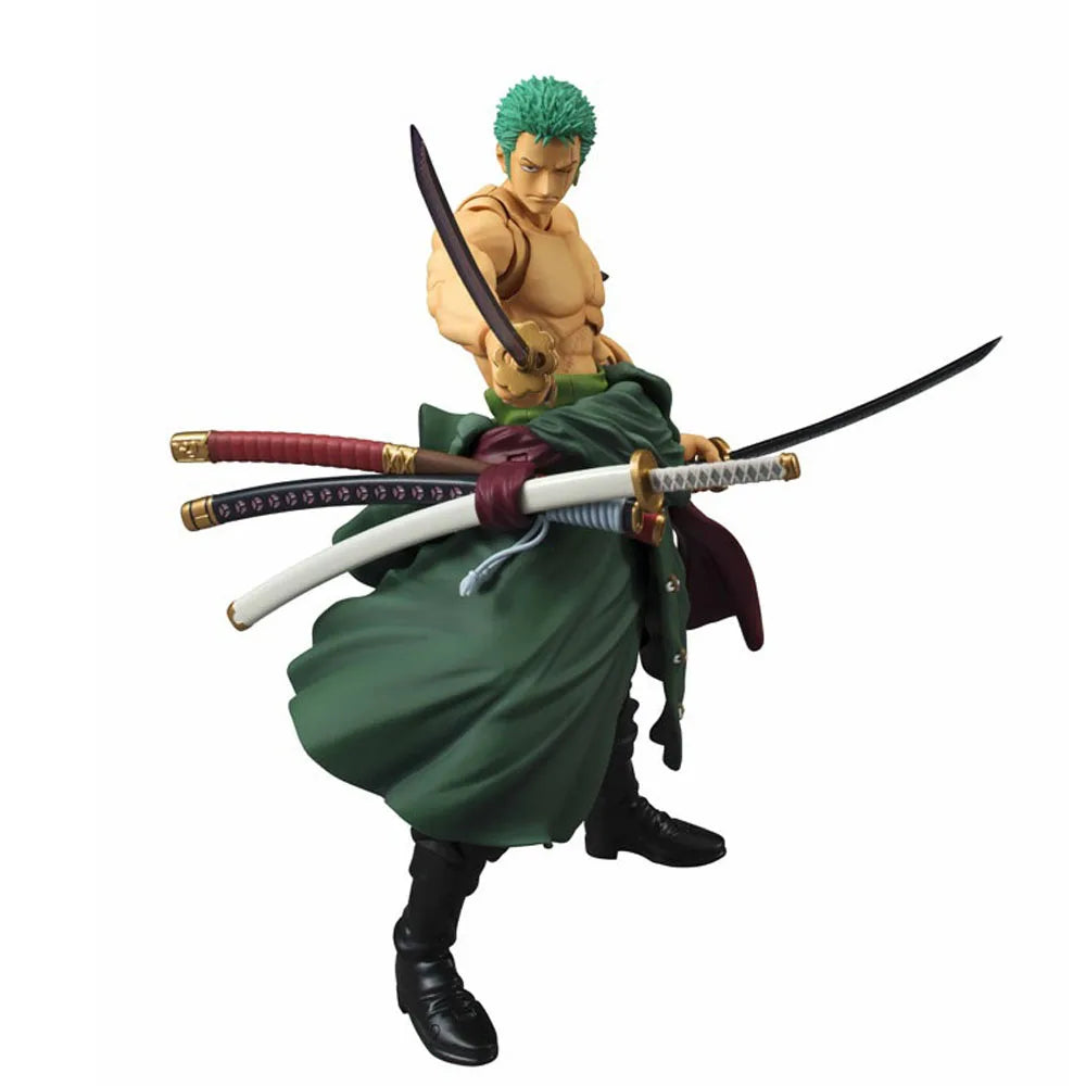 Anime One Piece 18cm BJD Roronoa Zoro Gelenke bewegliche PVC Actionfigur Sammlermodell Spielzeug