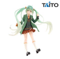 Taito Hatsune Miku Anime Miku Green JK Uniform Action Figures Model Figurine Original Figuarts Decoration Collection Toys