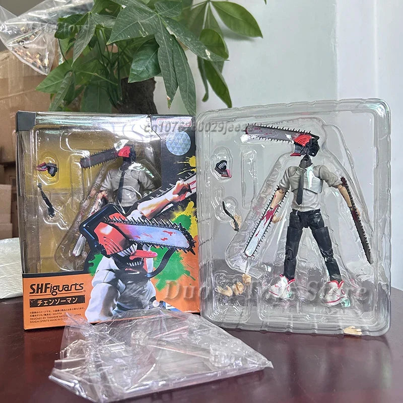 Bandai S.H.Figuarts Chainsaw Man Denji Figma #586 Anime Action Figure PVC Model Movable Collectible Toy Gifts