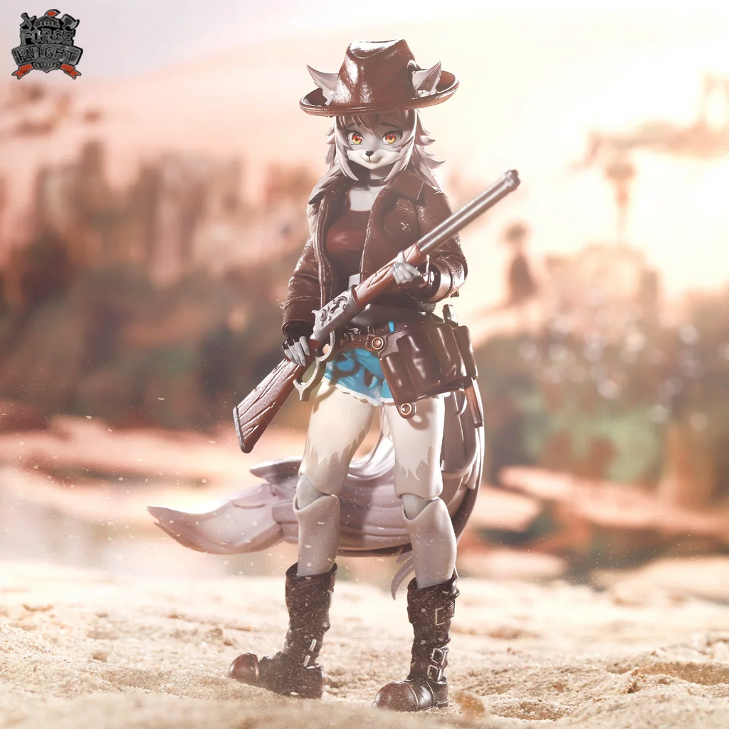 Lado Toys Leah Anime Wolf Girl Repairer Furry Girls Action Figure 1/12 Handmade Custom Cowgirl Cloth Set for Liya