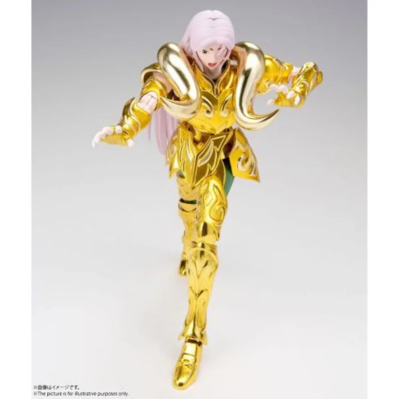 Bandai Original Myth Cloth EX Aries Mu 180mm Anime Action Figures Toys for Boys Christmas Gift Collectible Model Ornaments