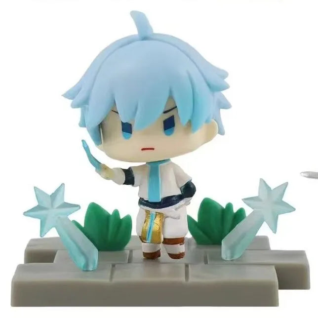 Anime Genshin Impact Kawaii Figure Paimon Amber Klee Kelly Action Figure Cute Game Figurine Model Kid Toys Children's Day Gifts