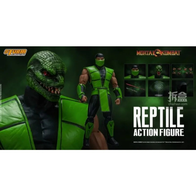 New Storm Collectibles Original Mortal Kombat REPTILE Lizard Man 1/12 Mobile Doll Soldier Model Handmade Toy Gift Collection