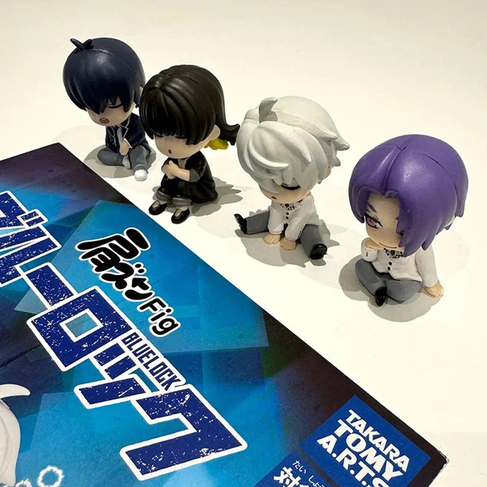 BLUE LOCK Action Figures Isagi Yoichi Bachira Meguru Anime Figure Q Version Figurine PVC Collectible Model Kids Doll Toys Gifts