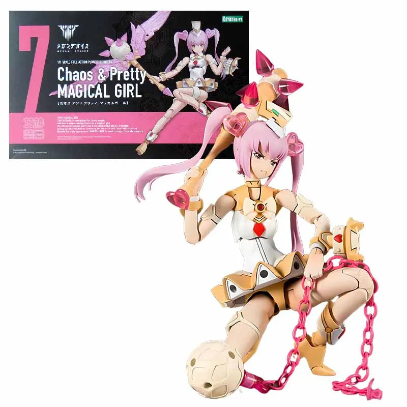 KOTOBUKIYA Original MEGAMI DEVICE Chaos Pretty Magical Girl Anime Action Figure Assembly Model Toys Collectible Model Ornaments