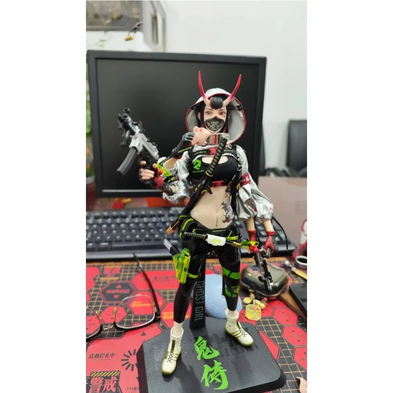 POPCOSTUMEGS-001 Cyber Functional First Bullet Ghost Attendant - Xuan Blade 1/6 Mobile Model Toy, Mobile Eye 12 inch Giftcollect