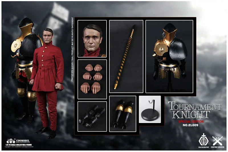 COOMODEL EL008 EL009 1/6 Super Alloy Empire Legend Competitive TOURNAMENT Knight Male Soldier Full Set 12'' Action Figure