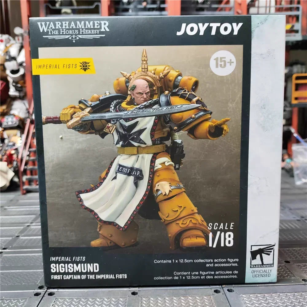 【MT】 JOYTOY 1/18 Action Figure Original Warhammer 40K Imperial Fist First Warrior Sigismund Model Gift Collection