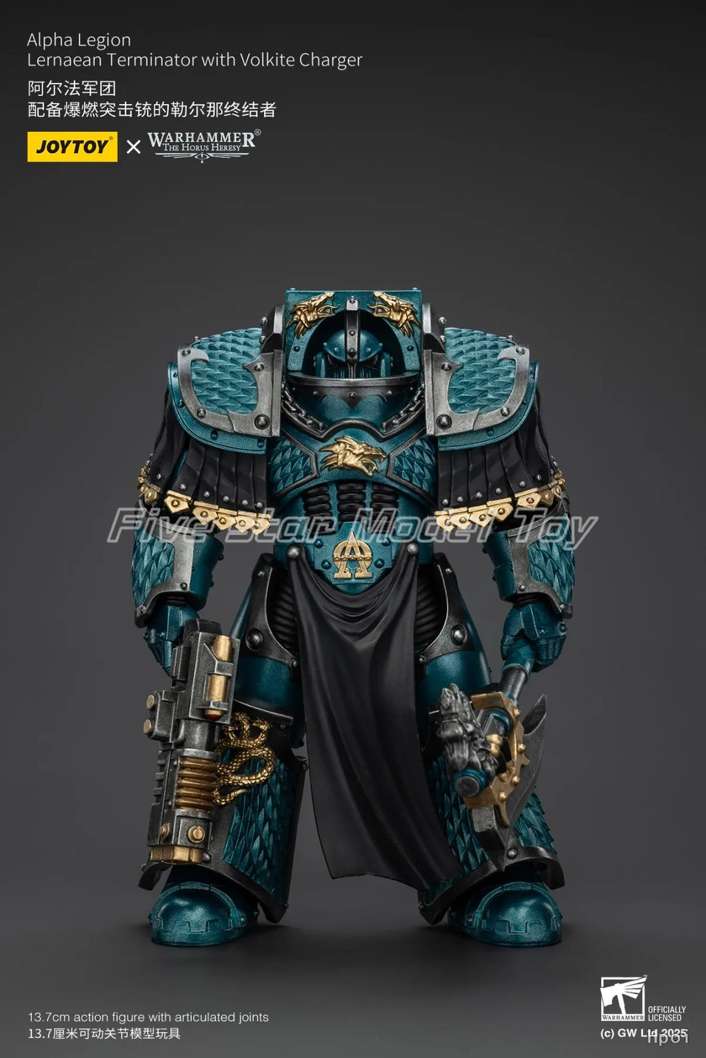 【FS】JOYTOY Warhammer 40K Alpha Legion Lernaean Terminator 1/18 Action Figures Models Toys Gifts Collection