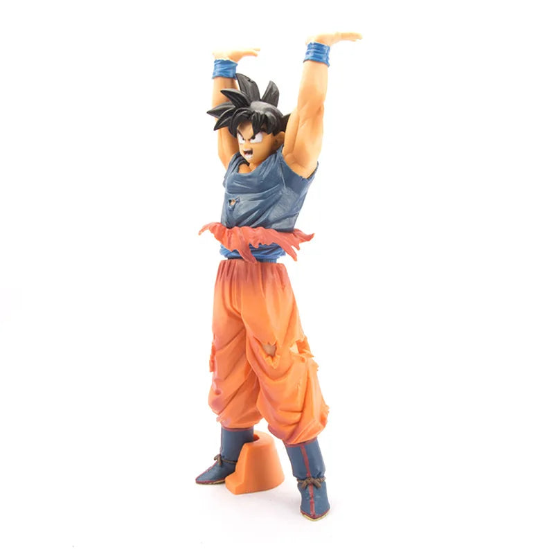 25cm Dragon Ball Dragon Ball Budokai Two-color Super Spirit Battle-damaged Goku Action Figure Collection Model Toy