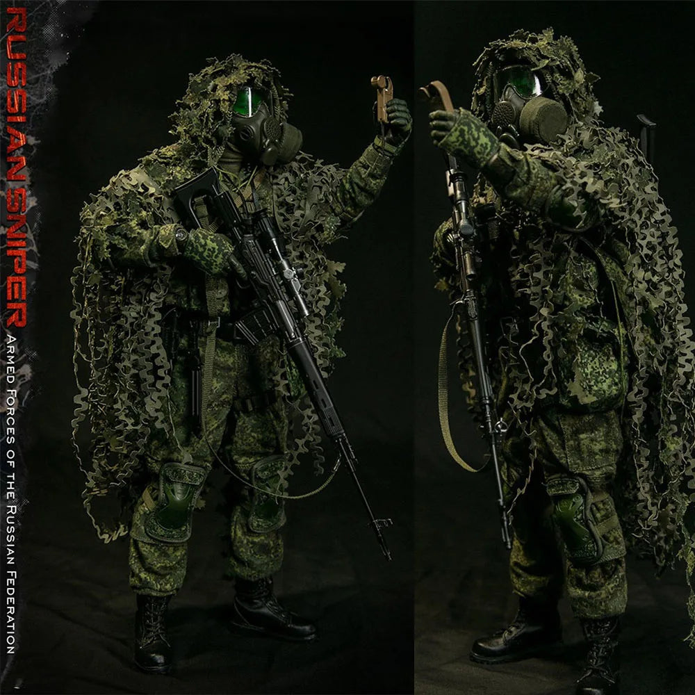 Damtoys Dam 78078S 1/6 Russian Federal Armed Forces Sniper Army Military Jungle Man Sniper 12" Action Figure Collection Gift