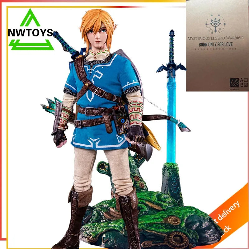 NWTOYS Original Zelda Mysterious Warrior Legend 1/6 Eye Movement Collectable Action Figure Joint Mobility Flexible Model Toys