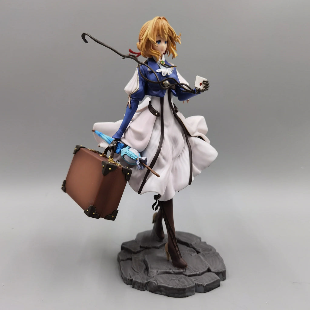 27cm Violet Evergarden Anime Figures Beautiful and Pure Girl Gk Model Desktop Ornament Decorations Best Rare Gifts for Children