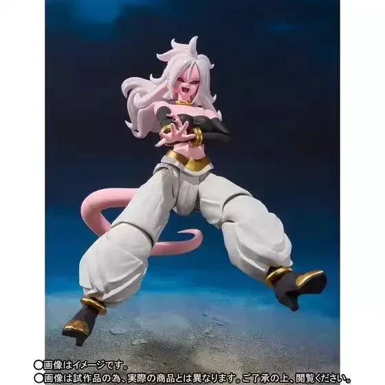Bandai In Stock Shf Dragon Ball Z Android 21 S.h.figuarts Genuine Collectible Action Figure Anime Model Toys Gift Anime Series