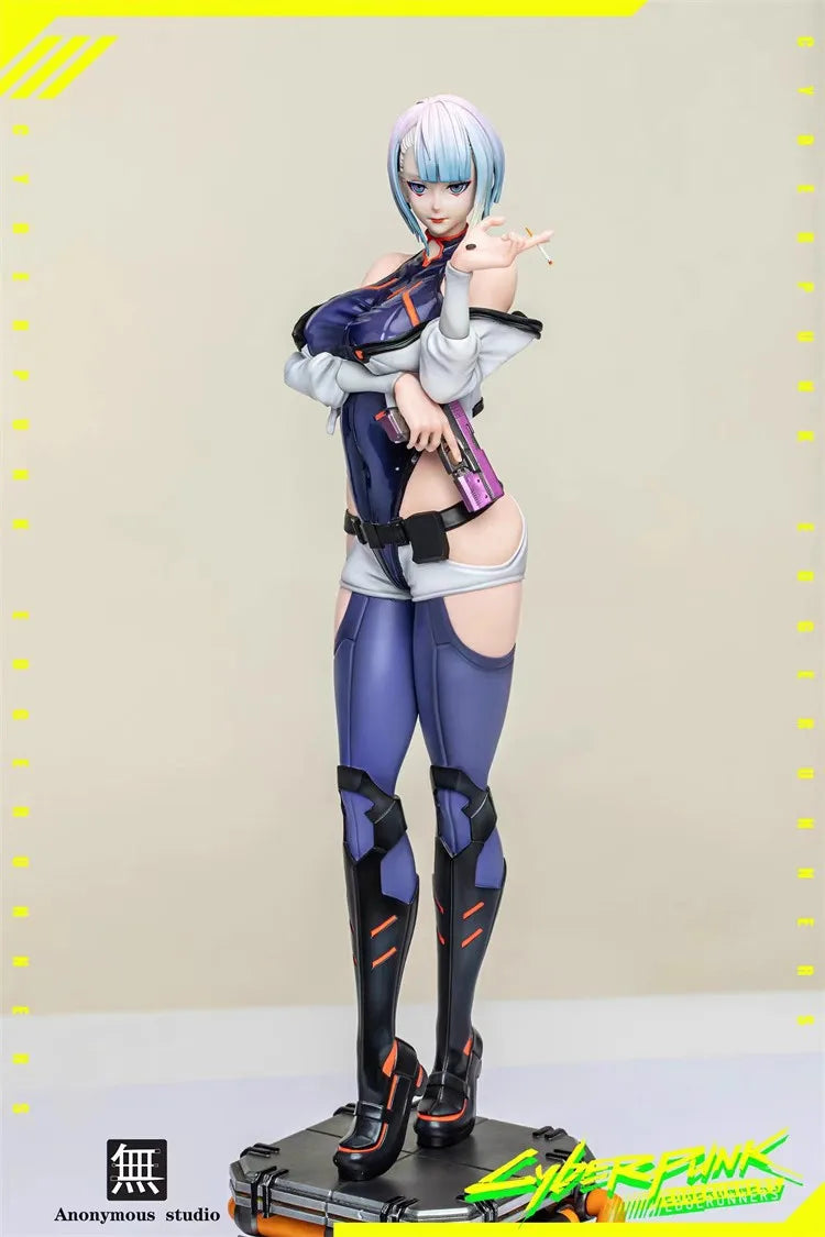 18CM Anime Game Cyberpunk: Edgerunners Lucy Figure Standing Anime Model Toy Gift Collection Aciton Figure PVC
