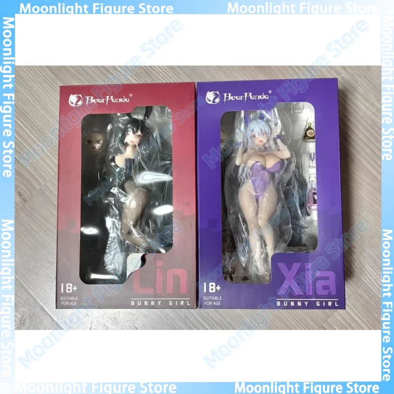 In Stock BearPanda Lin Xia Bunny Girl 1/6 28CM Desktop Cute Dolls Anime Action Figure Toy Gift Model Collection Hobbies