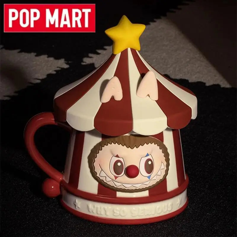 POP MART Why So Serious Series Labubu Ceramics Mug Blind Box Guess Bag Original Toy Doll Cute Anime Action Figure Halloween Gift
