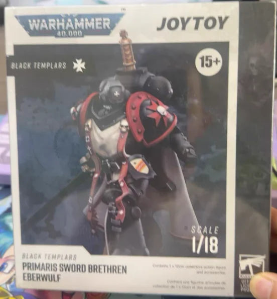【SF】JOYTOY 1/18 Action Figure Black TemplarsPrimaris Sword Brethren Eberwulf Model Toys Gifts Collection Ornaments