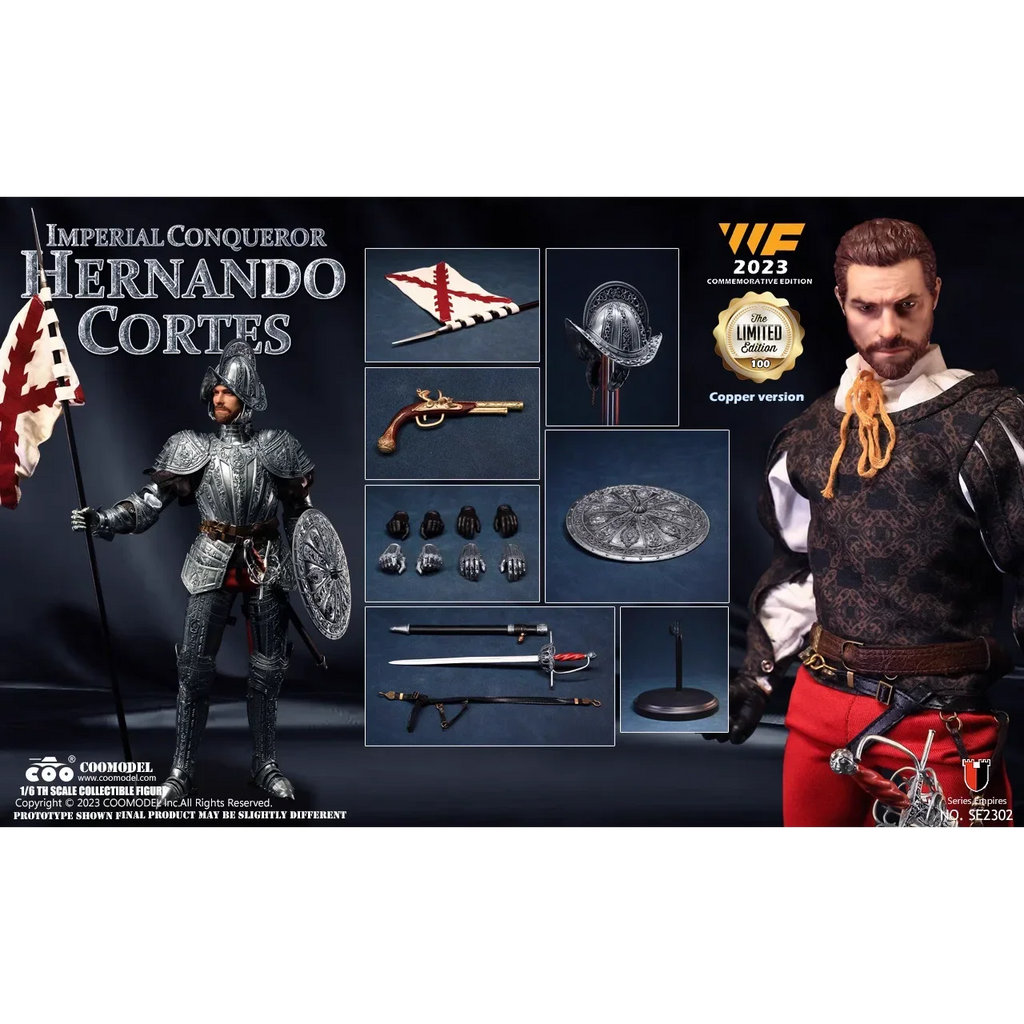 COOMODEL 1/6 Imperial Conqueror Hernando Cortes SE2301 WF Brass SE2302 WF Bronze Commemorative Edition Action Figure Model