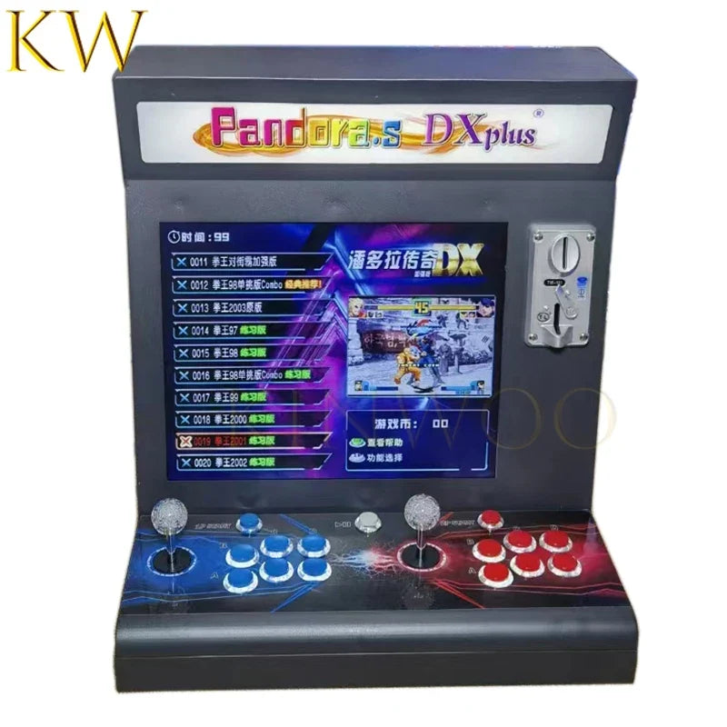 2024 17 Inch 3D Pandora SAGA DX Plus 20008 in 1 PCB Games Cabinet Joystick Button HDMI VGA Coin Slooter Arcade Console Bartop