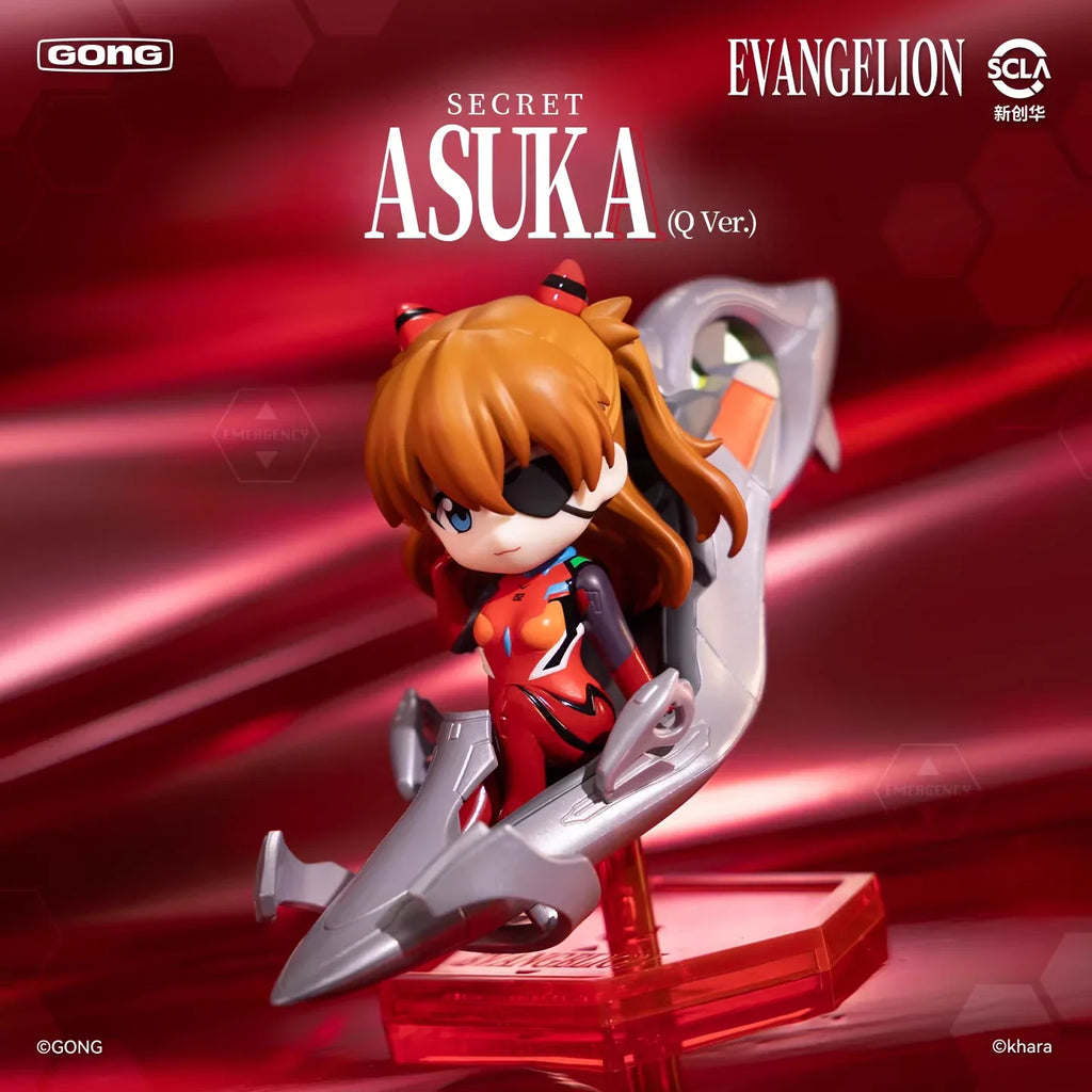 Original Gong Neon Genesis Evangelion EVA Pilot Series Figures Blind Box Asuka Anime Peripheral Collection Ornament Kids Gifts