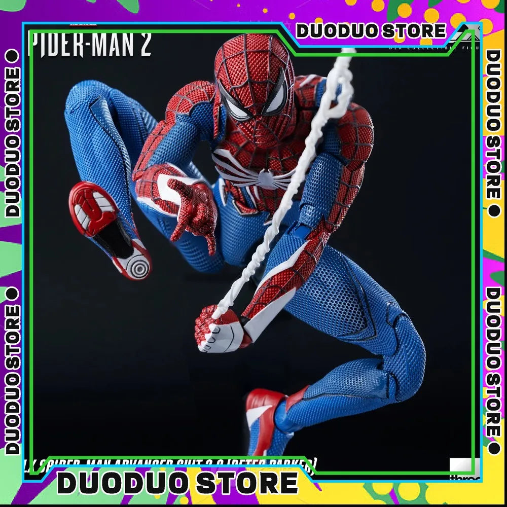Threezero DLX Spider-Man High Suit 2.0 1/12 Scale Action Figure Toy Collection Gift Spider Man Anime Figure