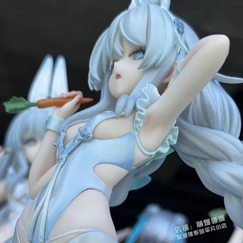 Azur Lane Loli Vichya "Lazy Bunny" Figure - White Bunny Girl Standing Pose Statue