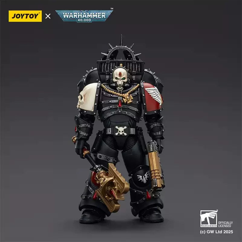 JOYTOY Warhammer 40K 1/18 Blood Angels Lemartes With Jump Pack,Blood Crozius and Absolver Bolt Pistol Soldier Action Figure Toys