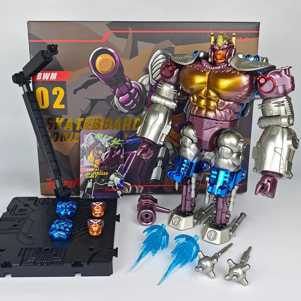 TransArt Toys TA BWM-02 BWM02 2.0 Version Fine Coating Skateboard Gorilla OP COMMANDER Action Figure