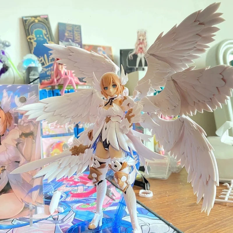 Fengyu Angel Machine Maiden Six-Winged Black And White Action Figure Collectible Movable Toy for Arcanadea Special Models Gift