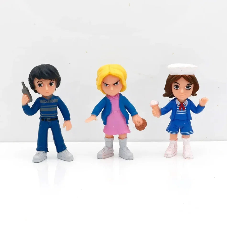 New 6pcs/set Something strange Figure Toy Will Byers Eleven Dolls Action Figure Cake Collect Decoration Christmas Gift