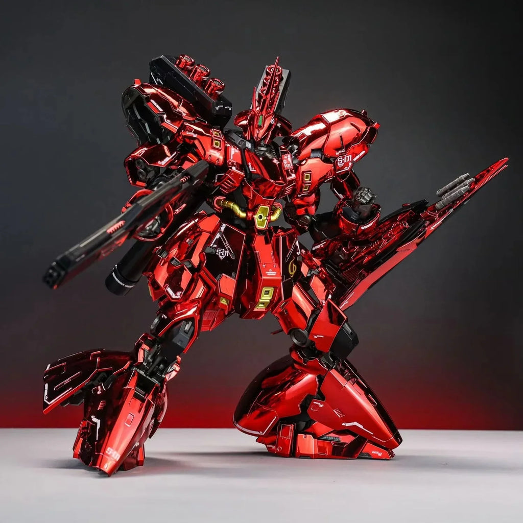 STAR Modell RG 1/144 MSN-04 Sazabi Spiegel-Galvanik Rot Ver. Montagemodellbausätze Anime Actionfigur Plastik Roboter Spielzeug