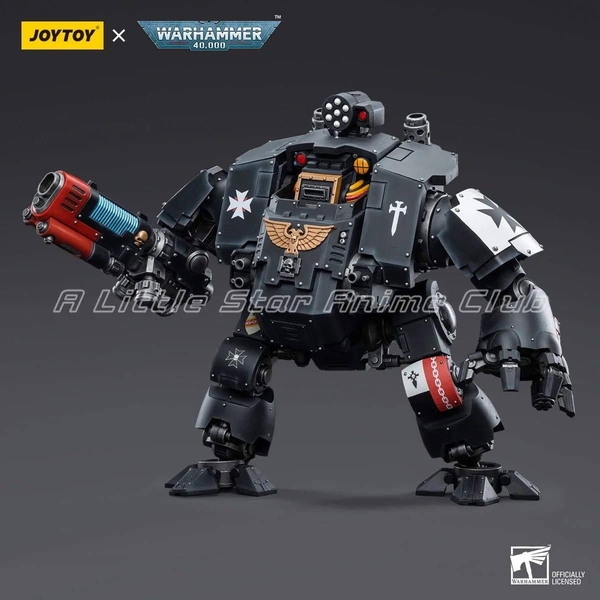 Original JOYTOY 1/18 Action Doll WARHAMMER 40000 Black Templars Redemptor Dreadnought